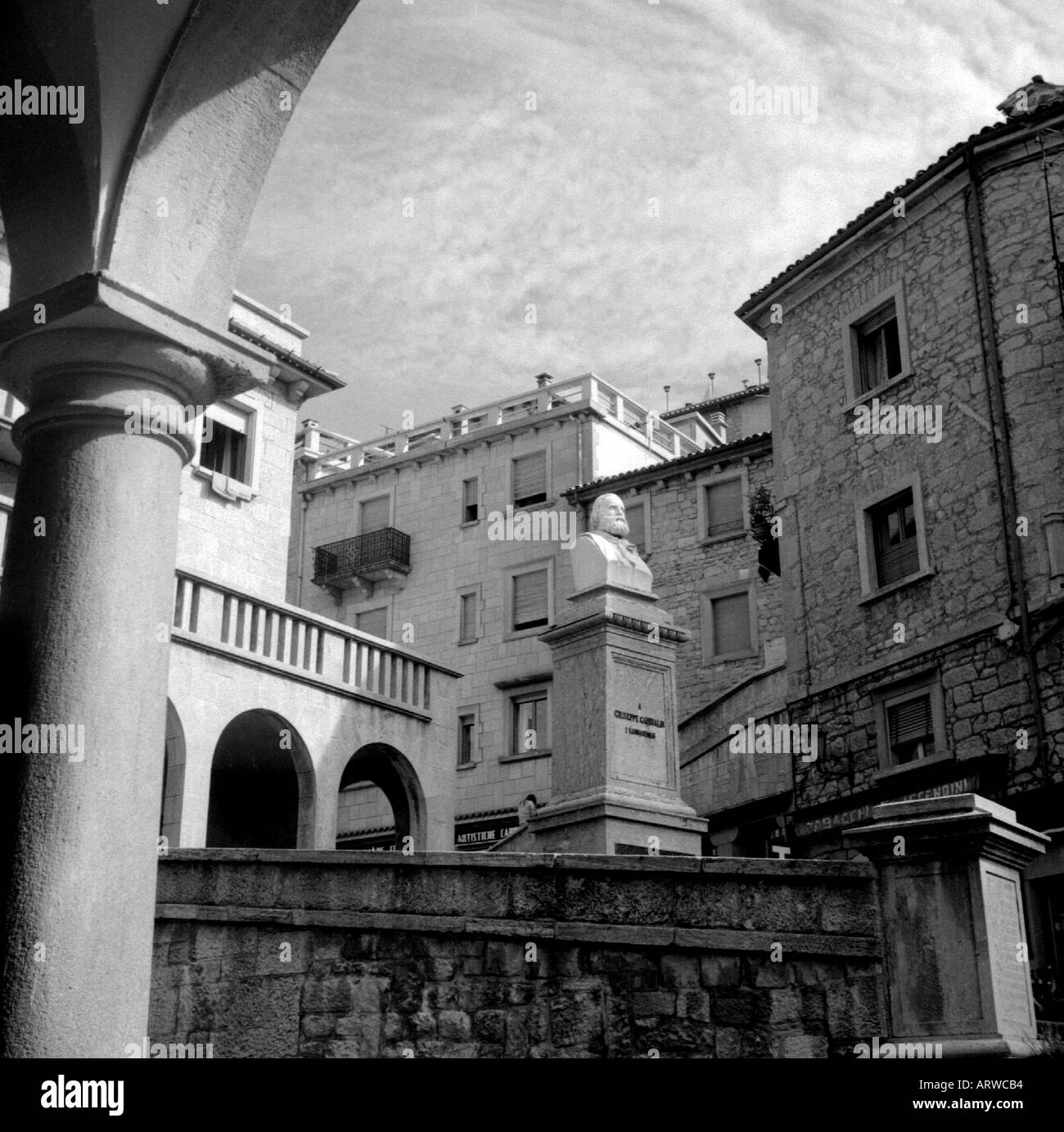 Scène dans l'Italie du Nord Saint-Marin Banque D'Images