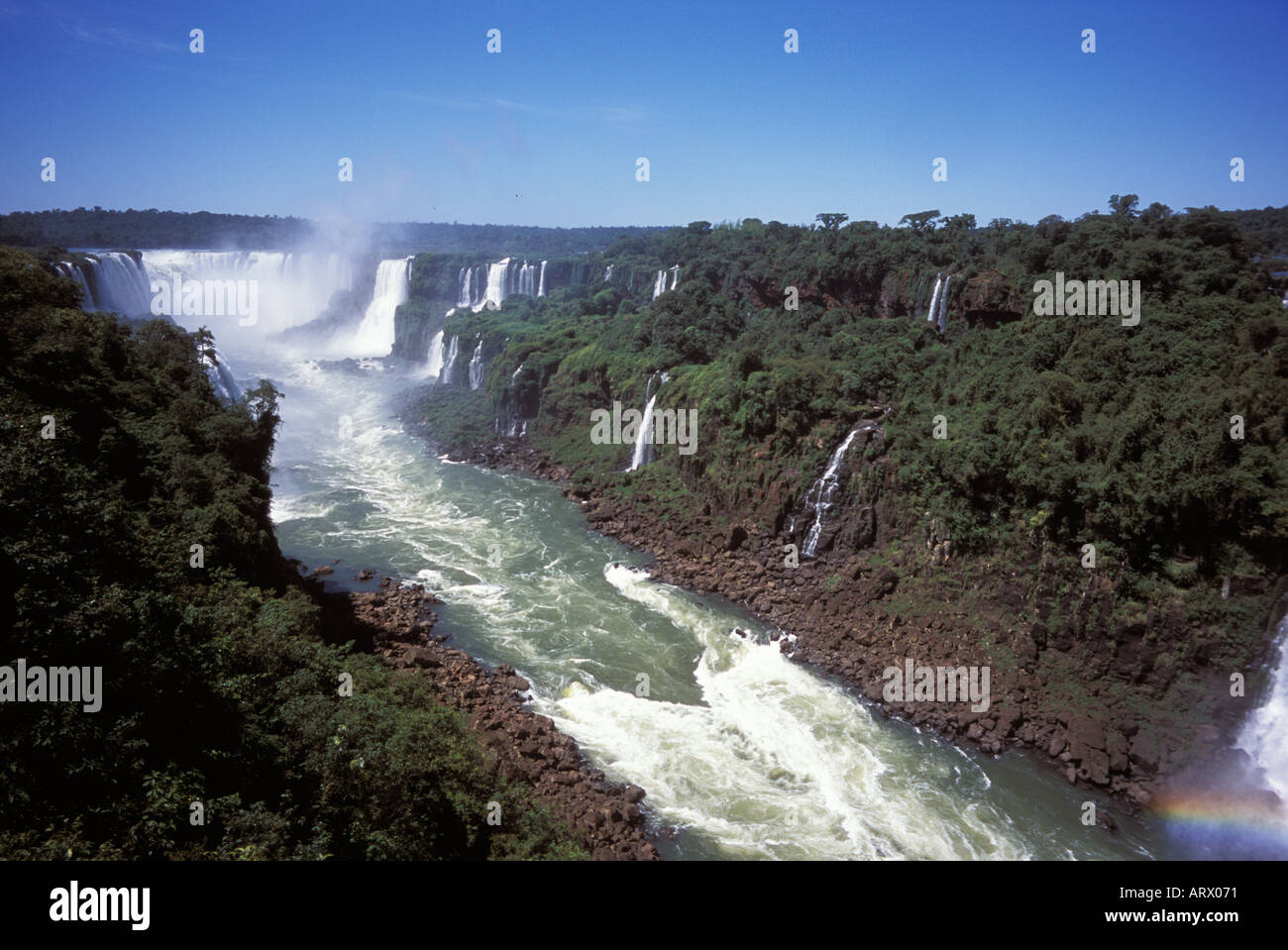 D'Iguazu Brésil Argentine Banque D'Images