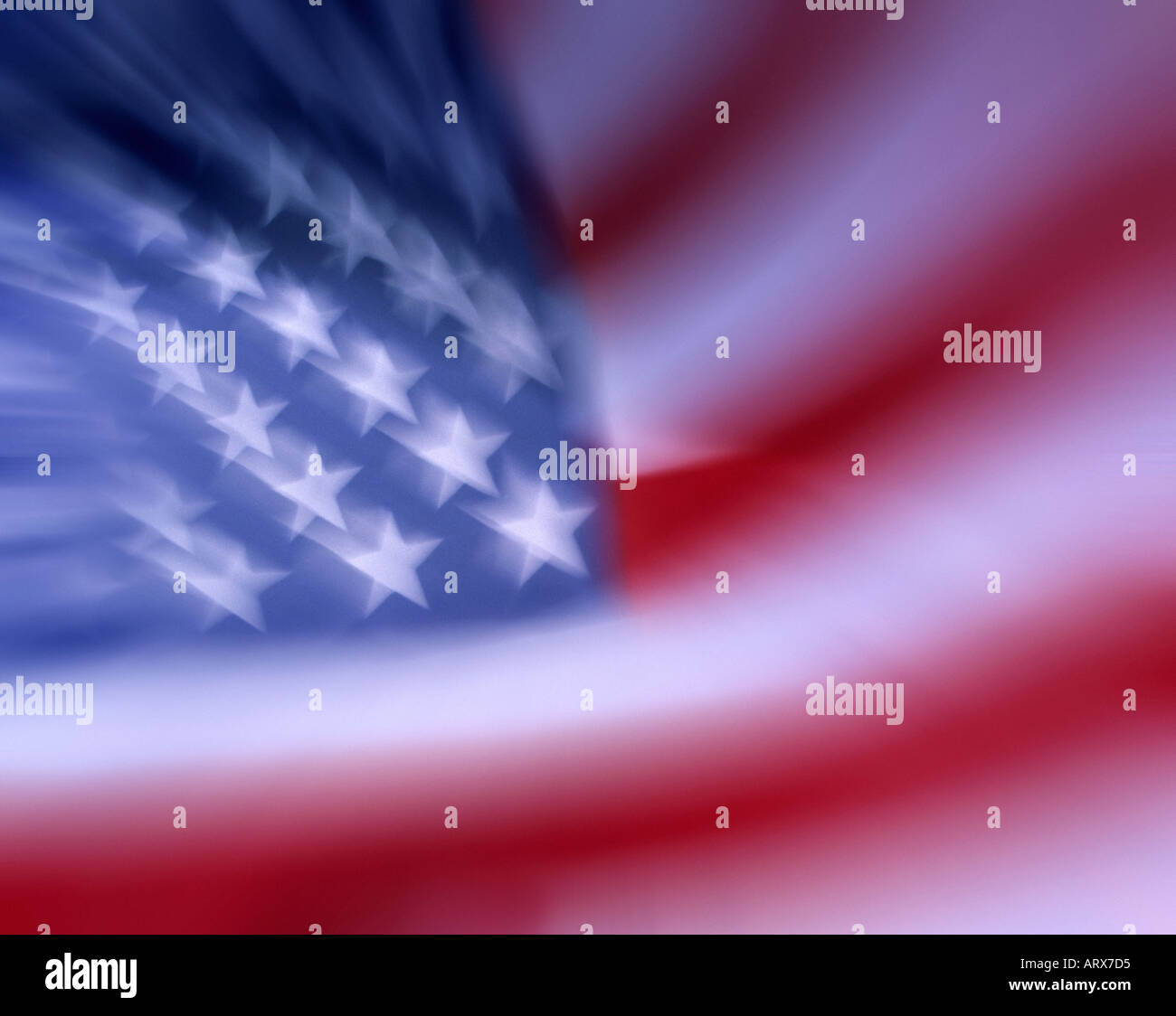 USA : Stars and Stripes Banque D'Images