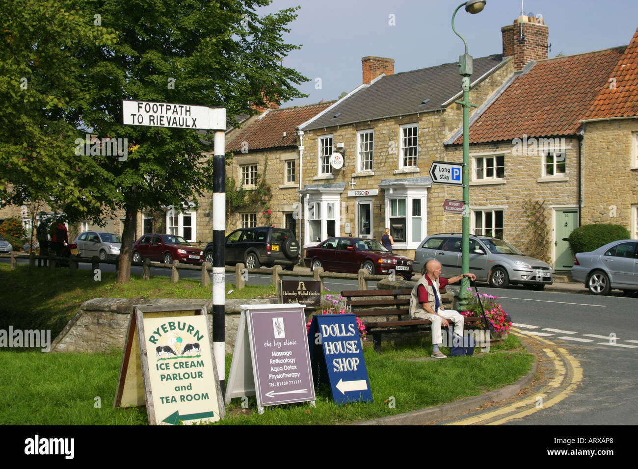 Helmsley village dans le North York Moors National Park Banque D'Images