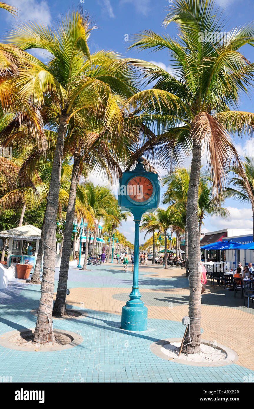 Times Square à Fort Myers Beach en Floride Banque D'Images