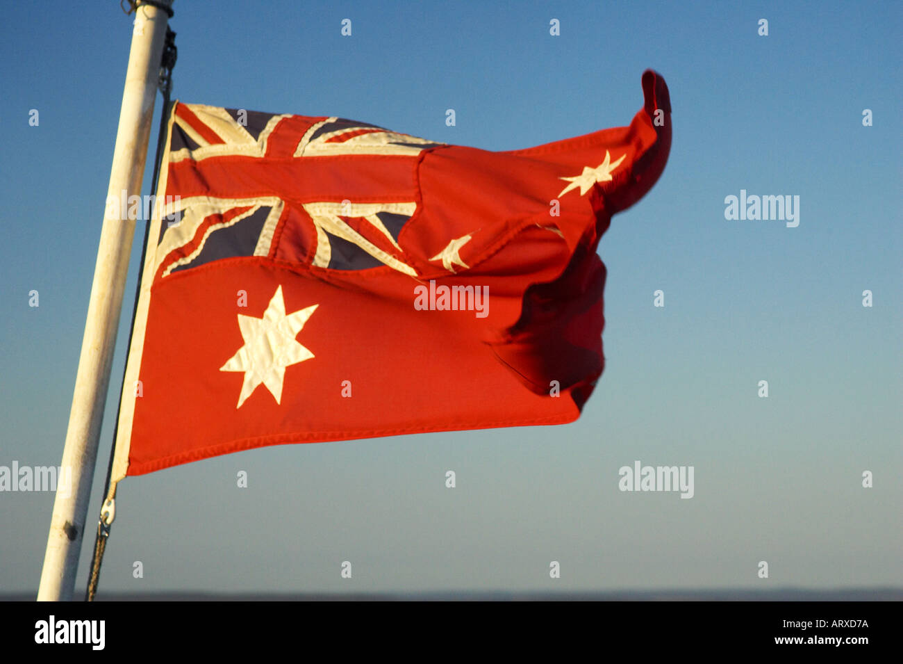 Australian Red Ensign Pavillon Maritime Australie Banque D'Images