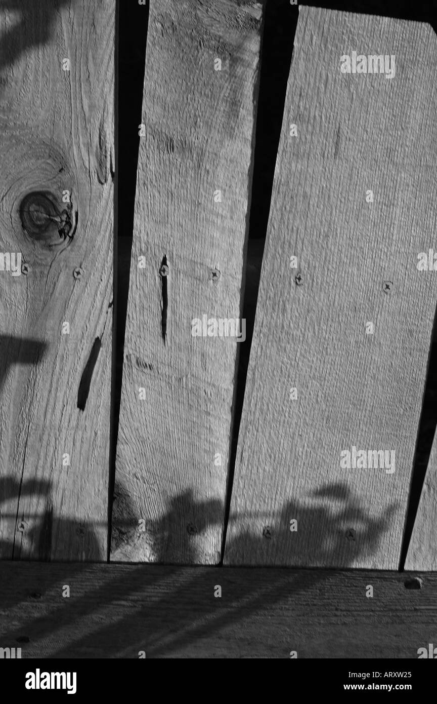 Vieille clôture en bois Banque D'Images