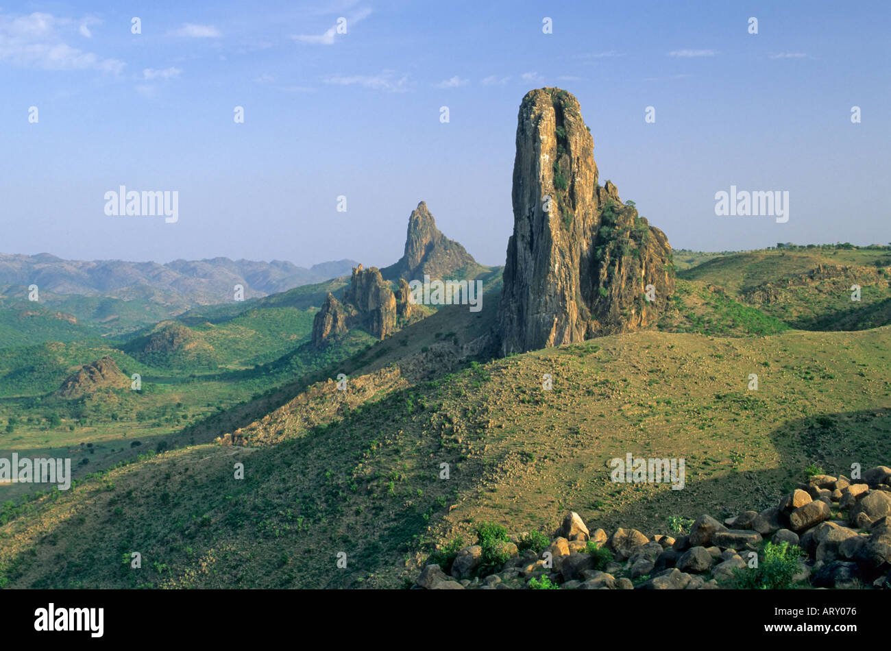 Pic Kapsiki, dômes volcaniques près de Rhumsiki, Monts Mandara, Cameroun Banque D'Images