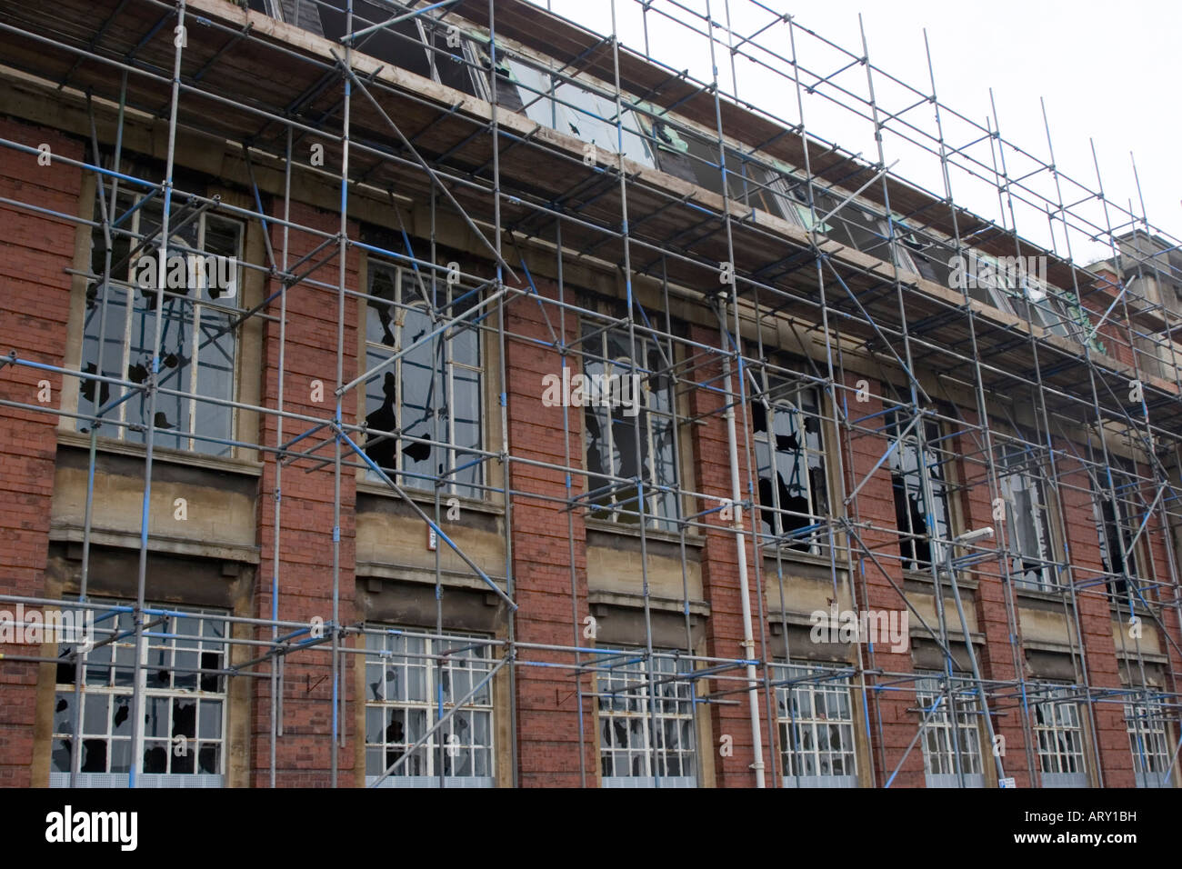 L'ancien art College à Newport en rénovation Banque D'Images