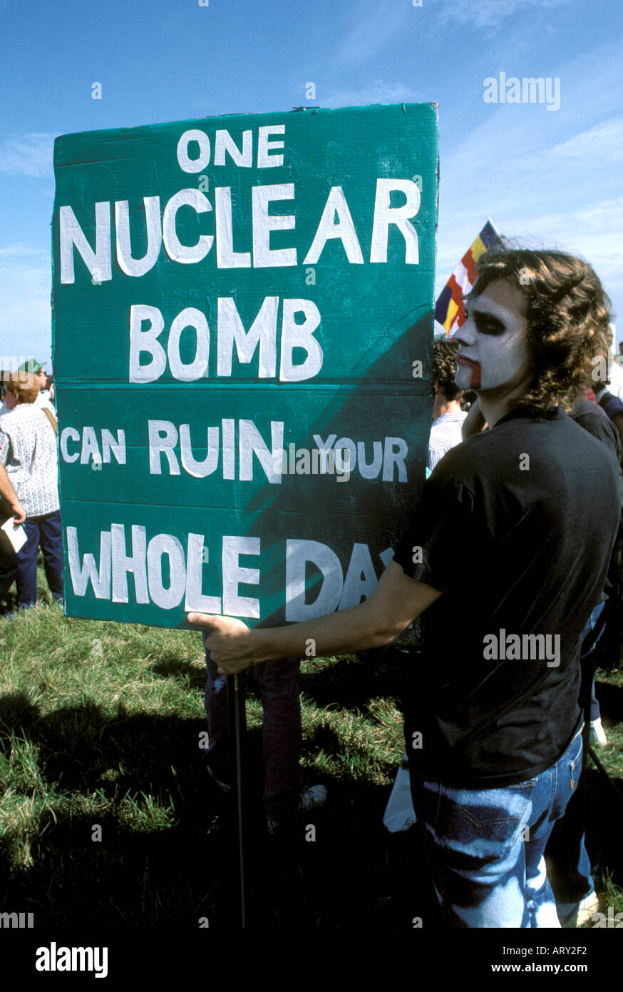 Manifestant nucléaire Floride Banque D'Images