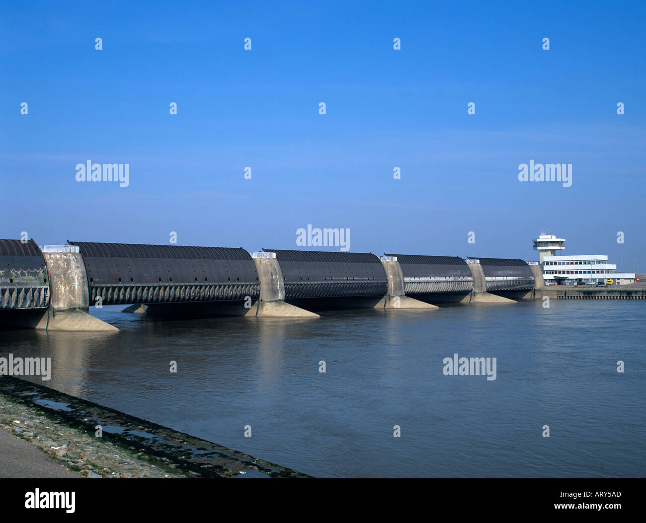 Europa Europe Allemagne Deutschland Schleswig Holtstein Eiderstaudamm Banque D'Images