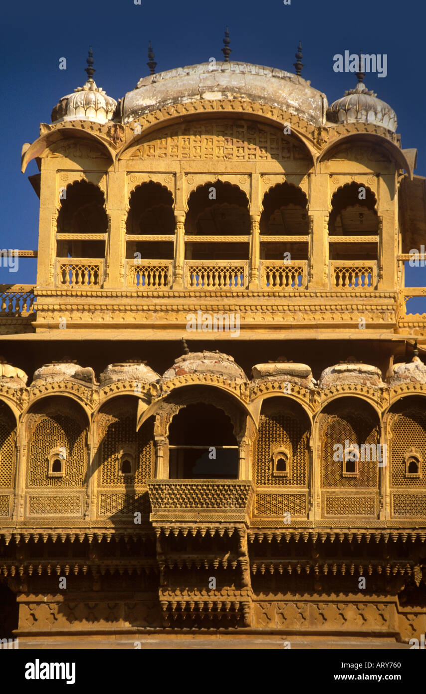 Maharajas Palace Jaisalmer Rajasthan Inde Banque D'Images