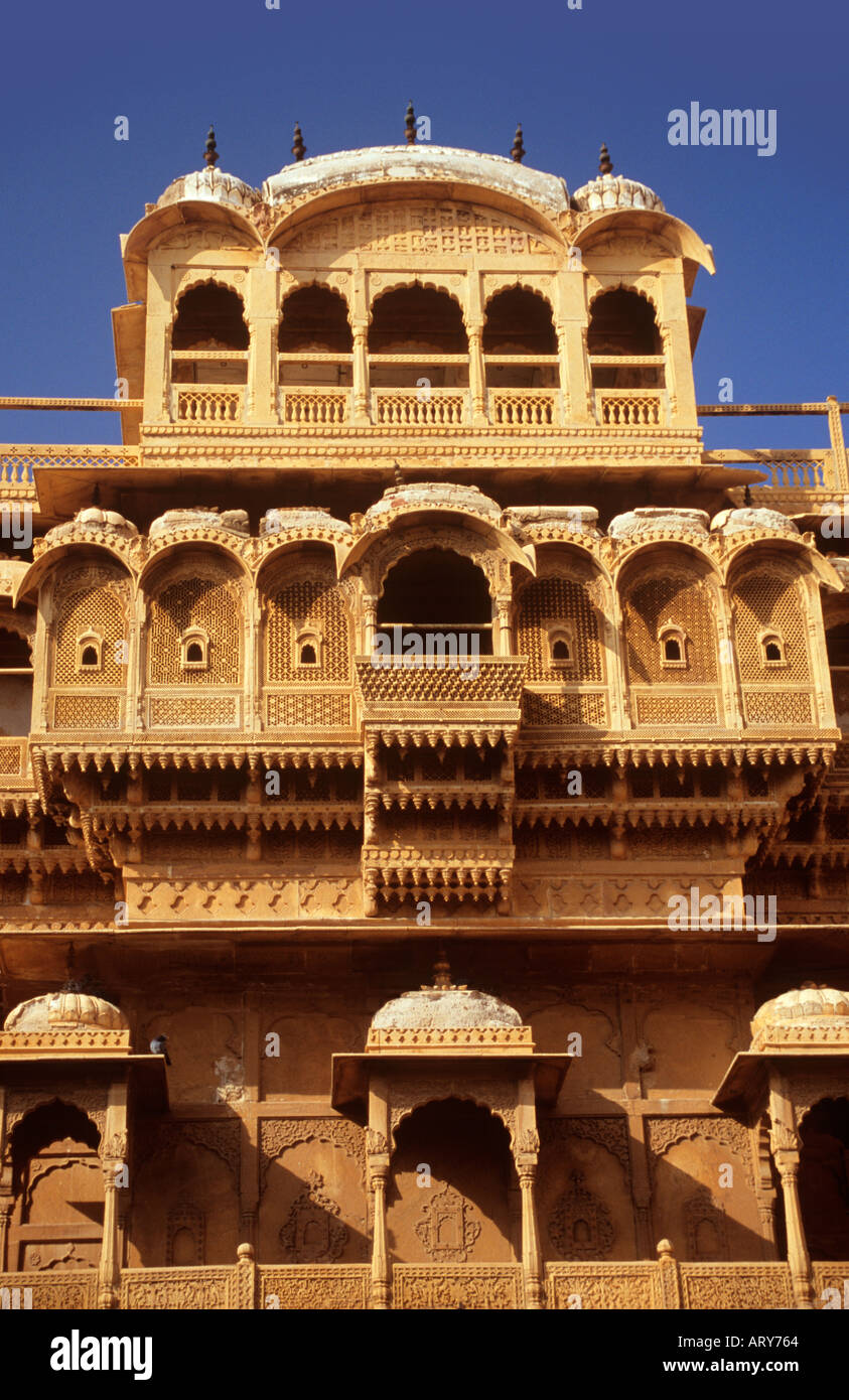 Maharajas Palace Jaisalmer Rajasthan Inde Banque D'Images