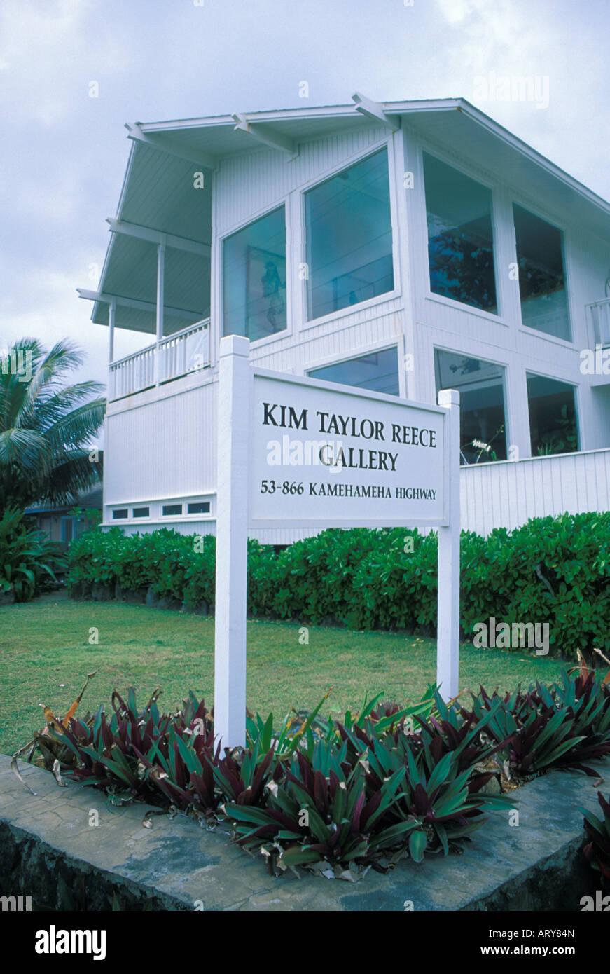Galerie d'art de célèbre photographe Kim Taylor Reese qui se spécialise dans la fine art photos de danseurs de hula. Situé le long de Banque D'Images