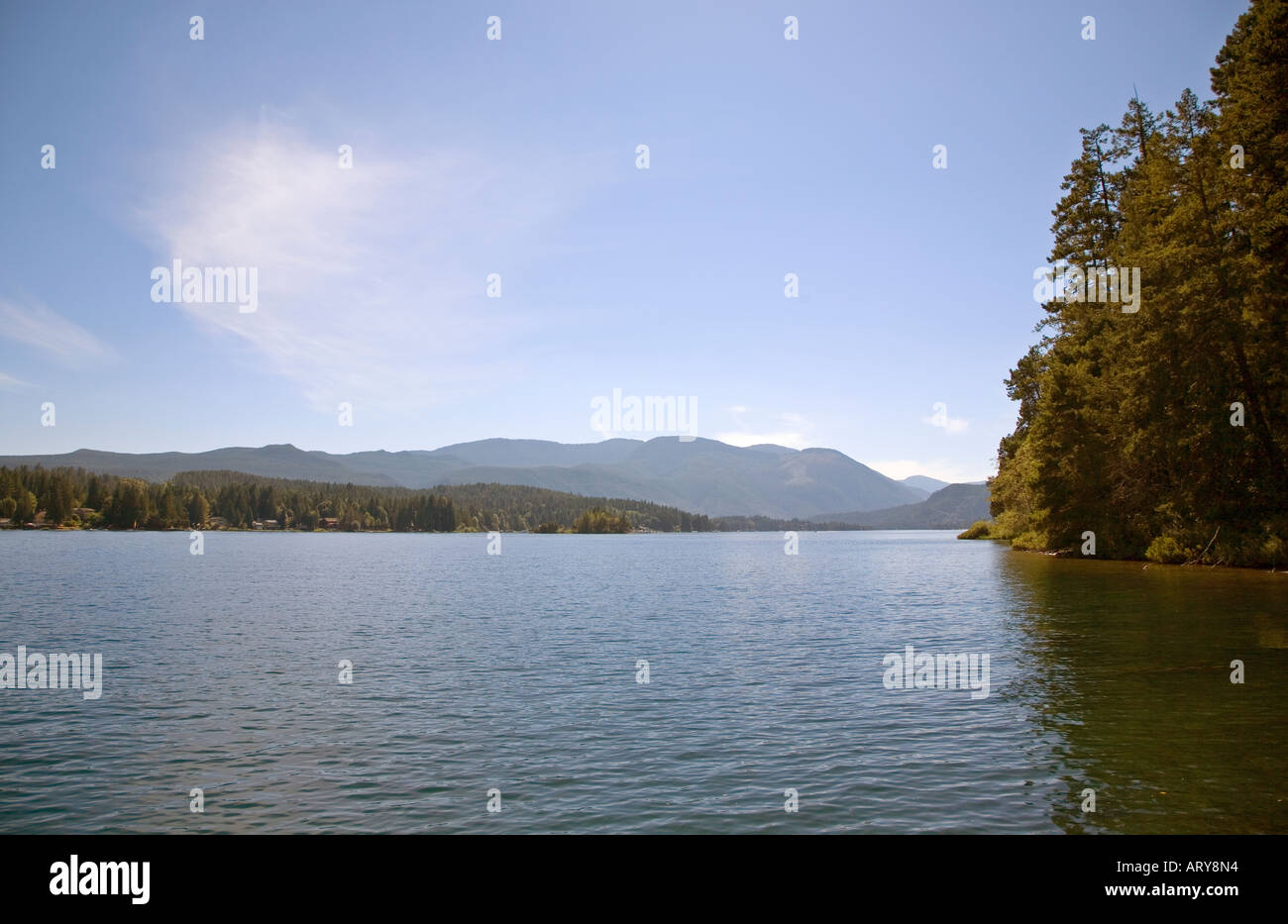 L'île de Vancouver, Canada lac Sproat Banque D'Images