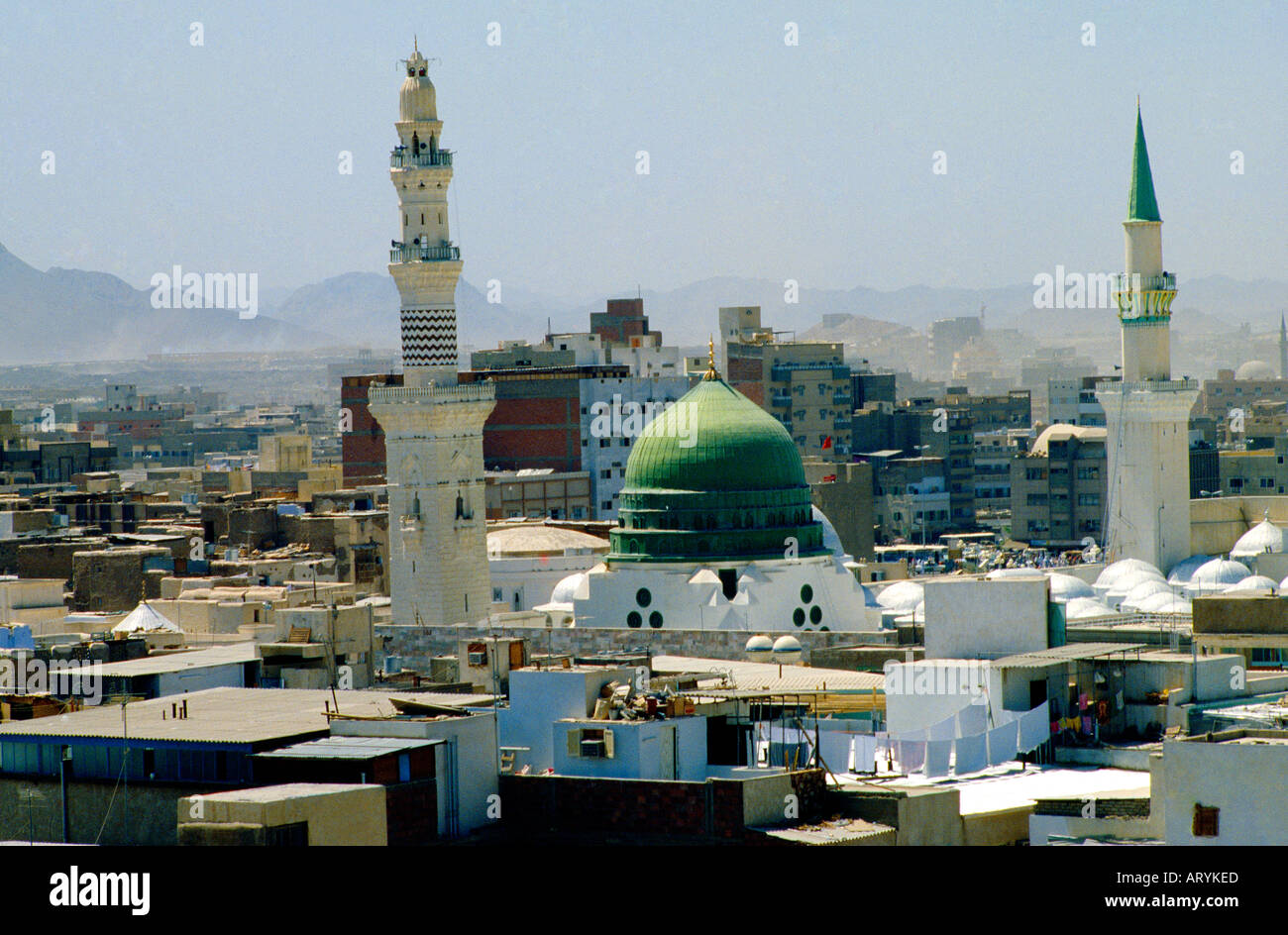 Mosquée de Médine Arabie Saoudite Prophètes Banque D'Images