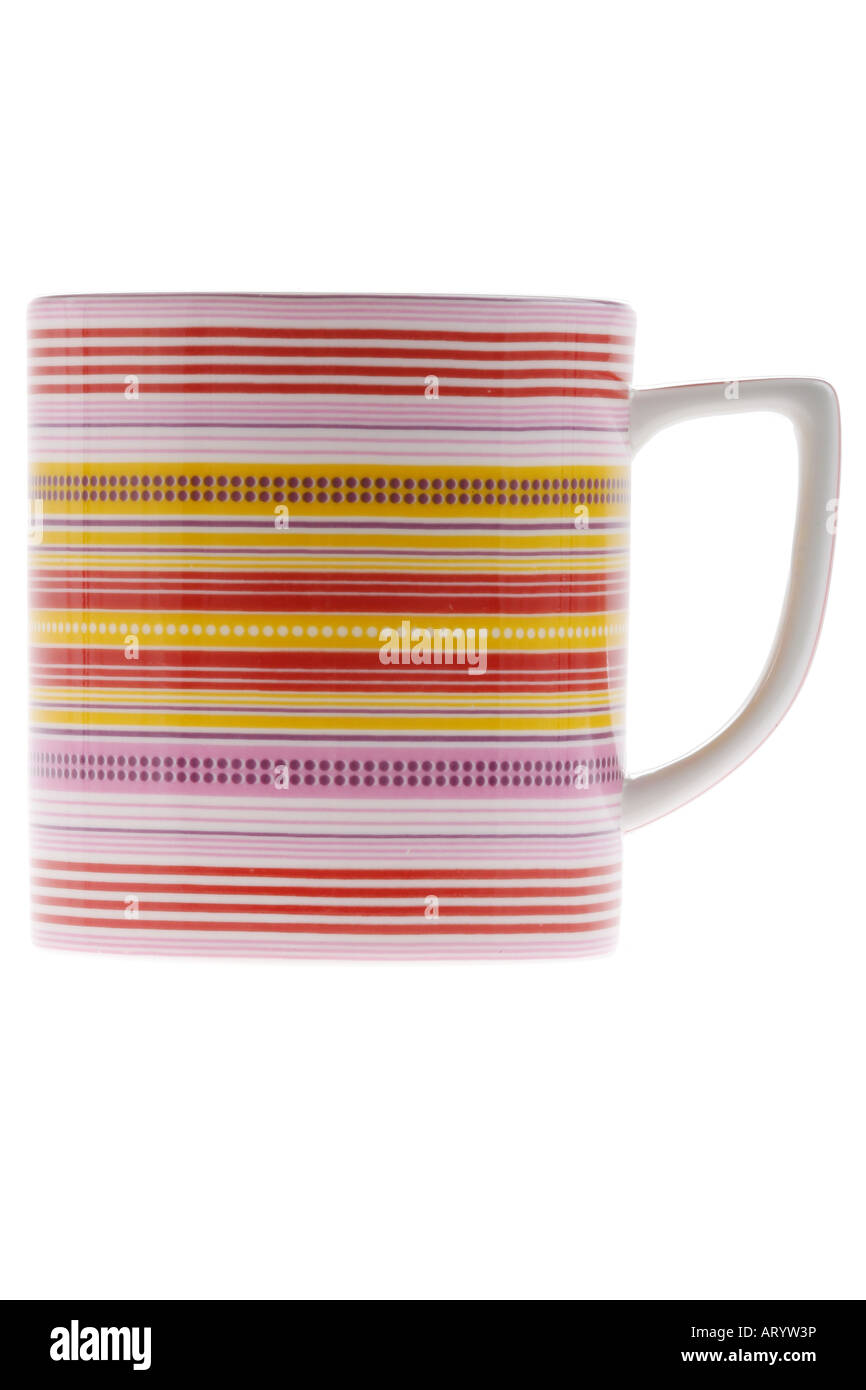 Stripey mug Banque D'Images