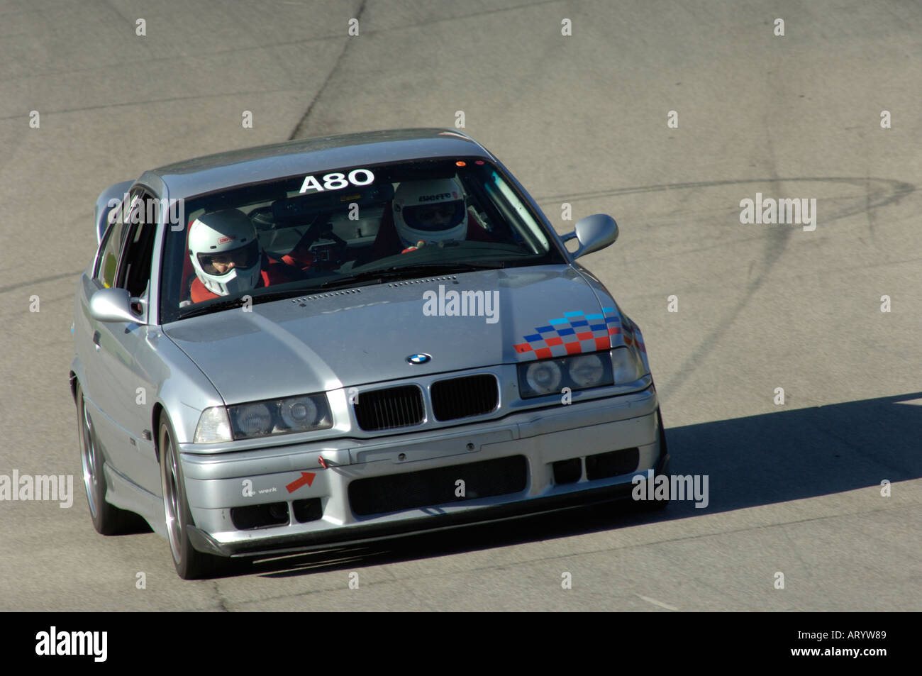 Un E36 BMW M3 à l'Automobile Club BMW d'Amérique Chapitre Buckeye École 2005 pilotes Mid-Ohio Banque D'Images