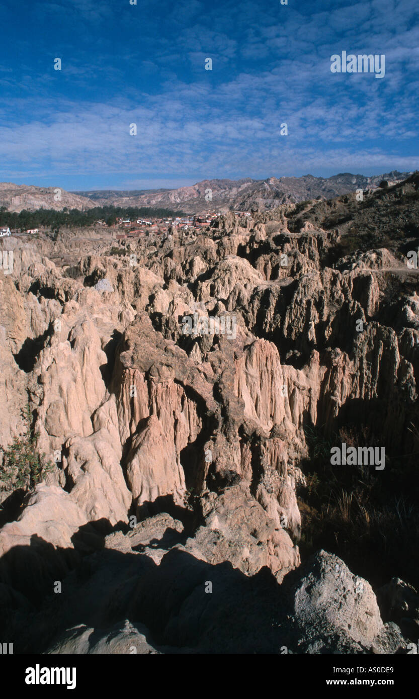 Santa Cruz de La Vallée de la Lune en Bolivie Banque D'Images