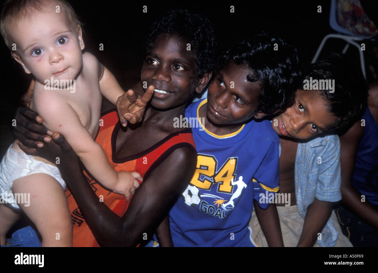 L'école maternelle Nguiu Bathurst communauté Tiwi Islands Banque D'Images