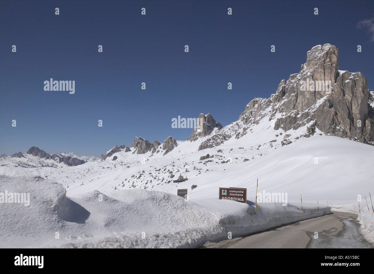 Alpes en hiver Banque D'Images