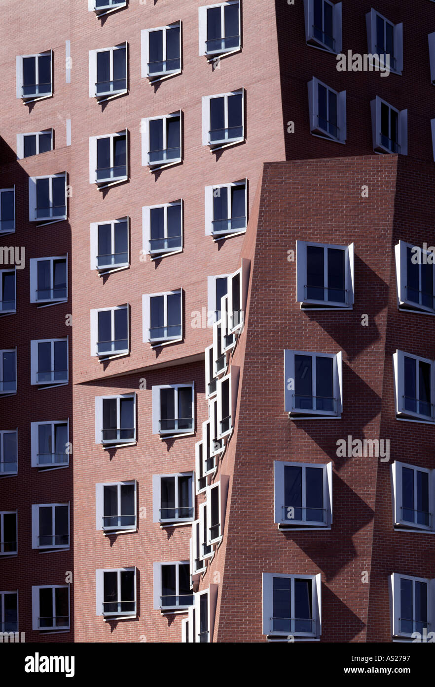 Düsseldorf, Medienhafen, Neuer Zollhof Banque D'Images