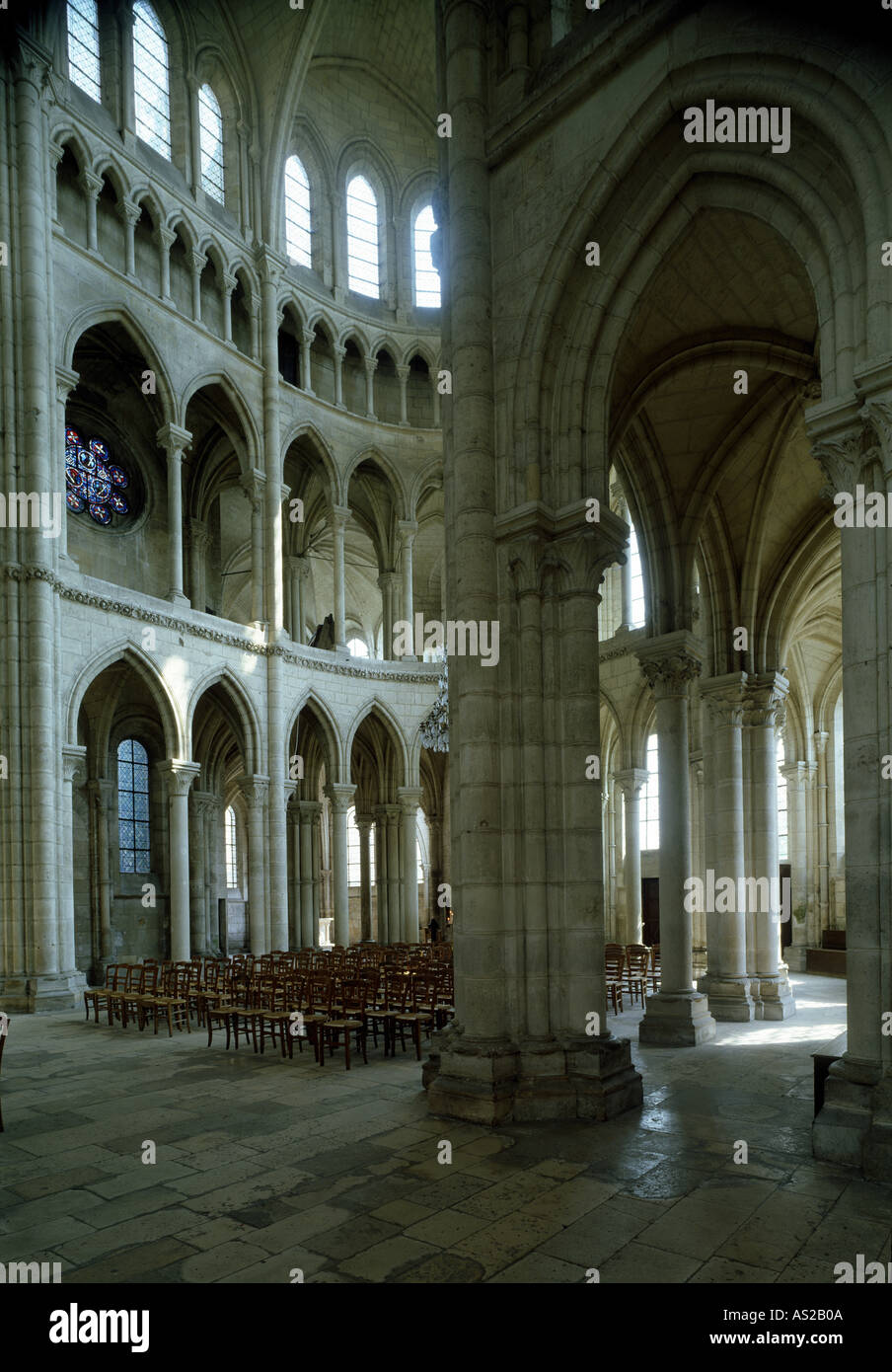 Soissons, Kathedrale, Chorumgang Banque D'Images