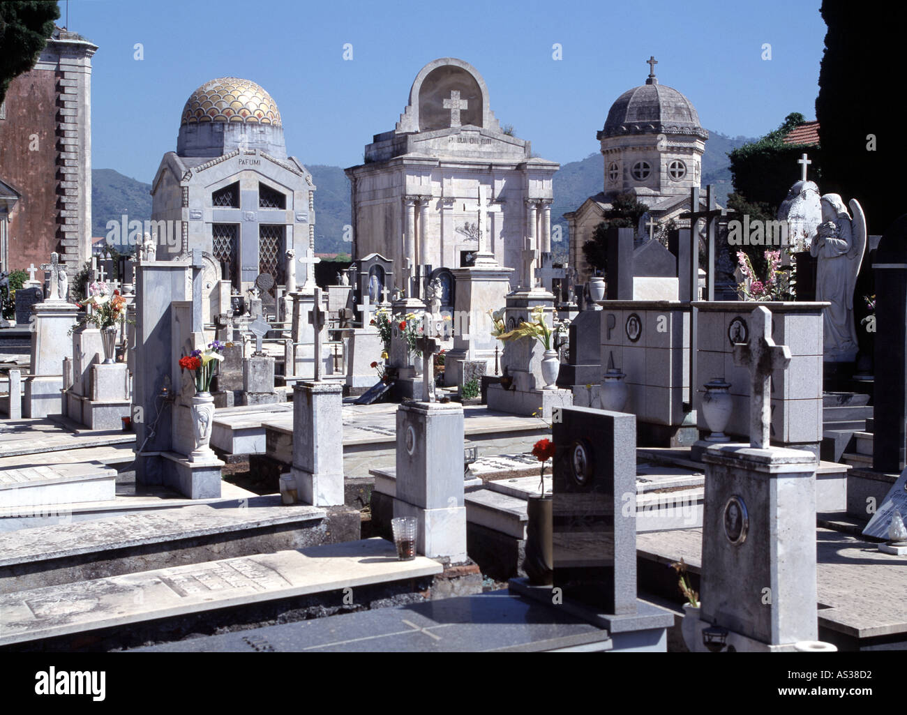 Linguaglossa, Friedhof, Banque D'Images Linguaglossa, Friedhof, Banque D'Images