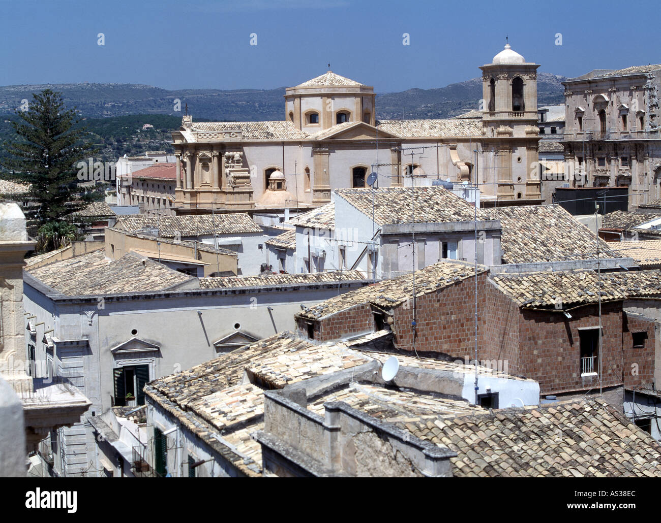 Noto, Blick zur Kirche S. Domenico, Banque D'Images Noto, Blick zur Kirche S. Domenico, Banque D'Images