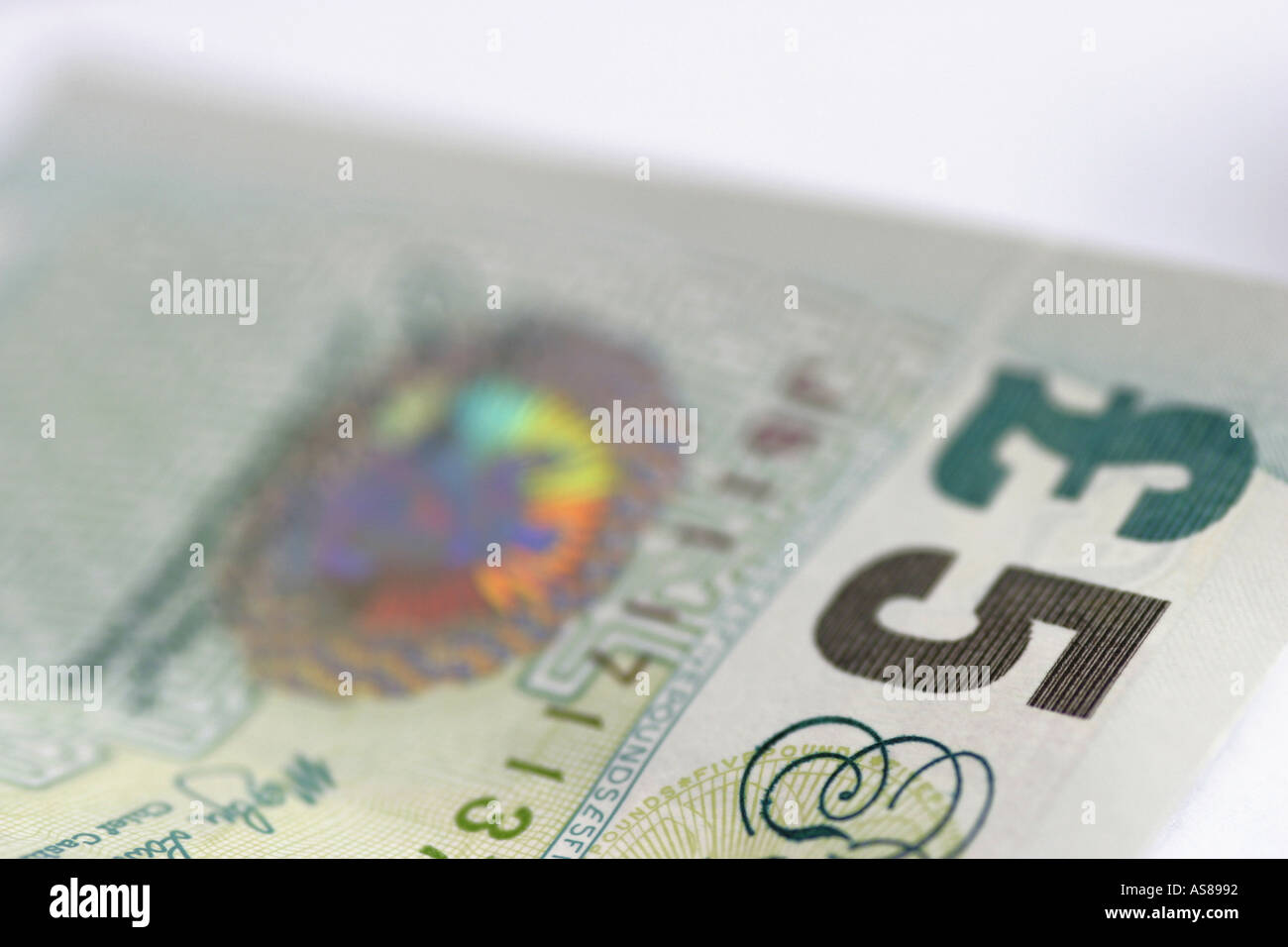 L'argent sterling dénomination note finances Banque D'Images