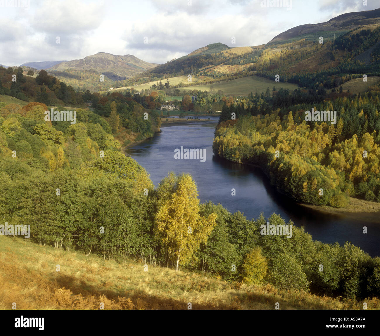 Loch Faskally Tummel Valley près de Pitlochry Perthshire en Écosse Banque D'Images