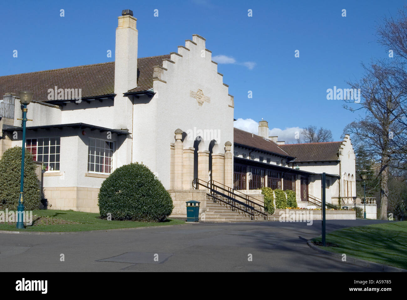 Parc Pittencrieff dh DUNFERMLINE FIFE Andrew Carnegie pavillon parc Pittencrieff cafe park gardens Ecosse Banque D'Images