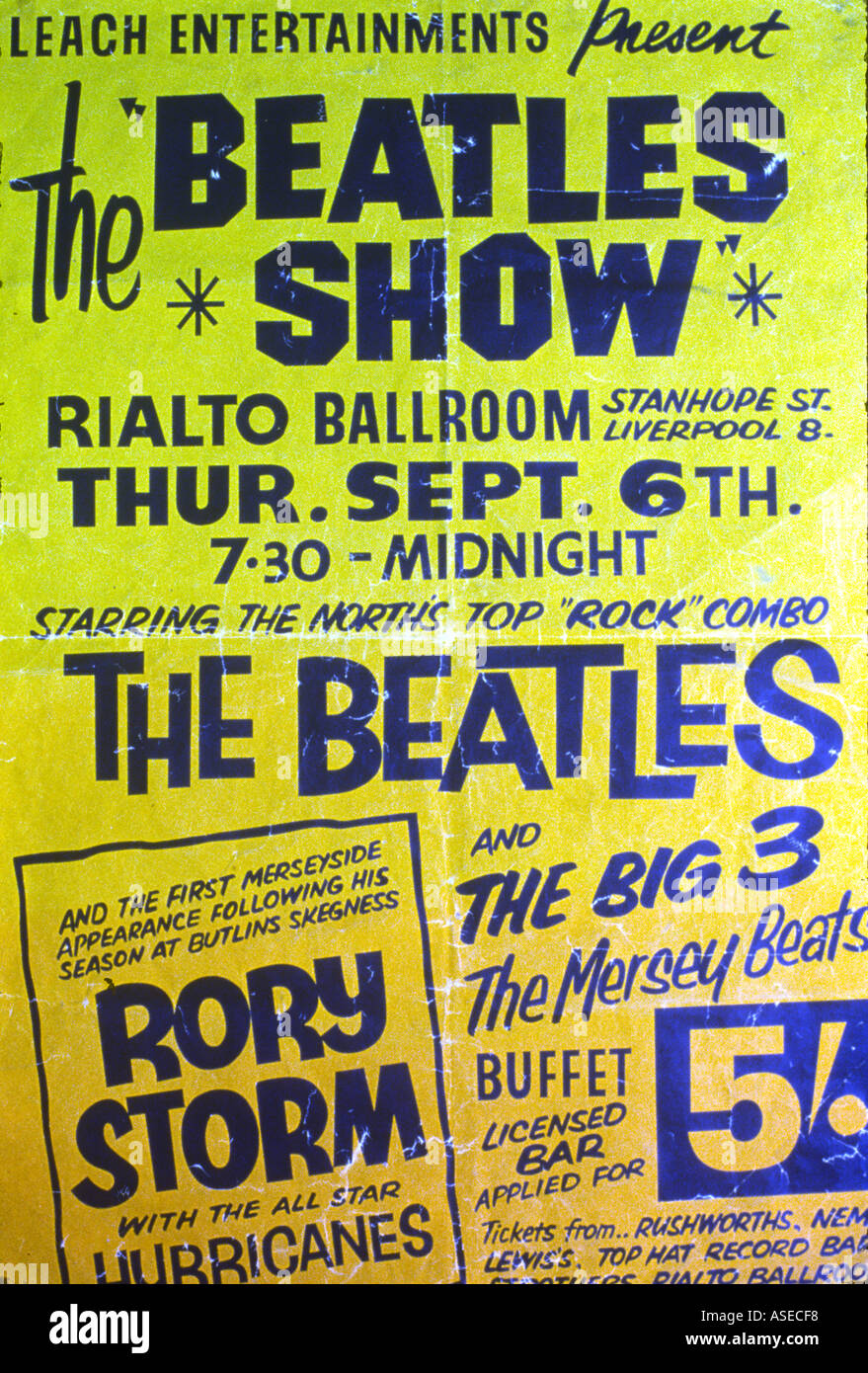 Un original poster Beatles Banque D'Images