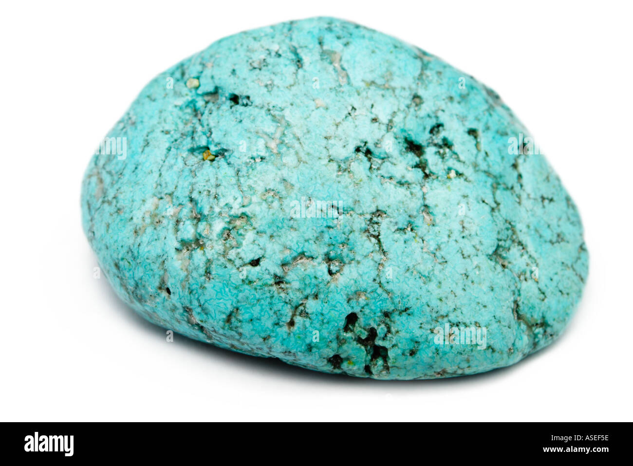 Tumble Turquoise échantillon minéral lissée Banque D'Images