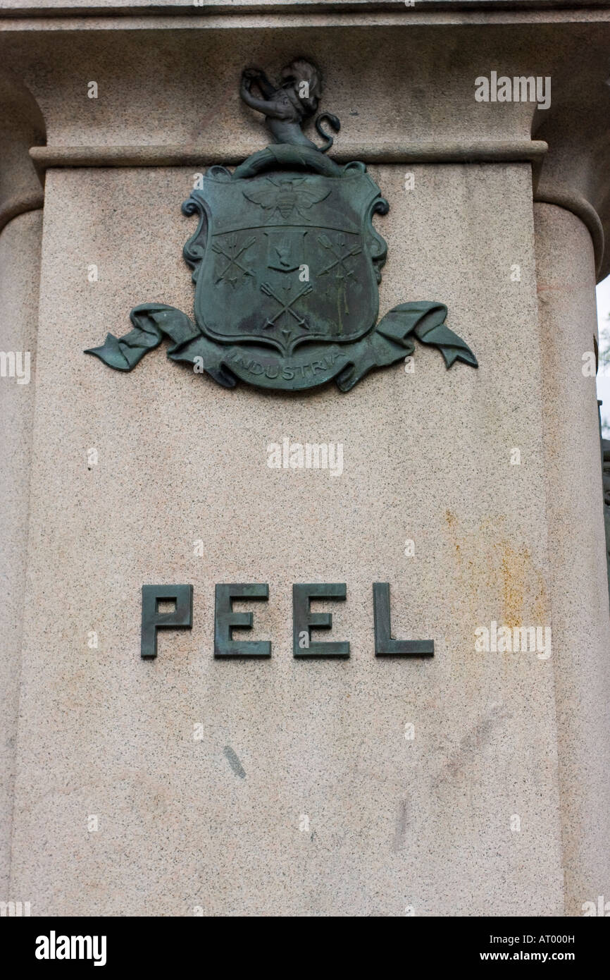 Monument de Peel Banque D'Images