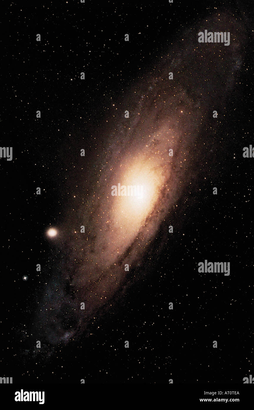 Galaxie spirale d'Andromède M31 Banque D'Images