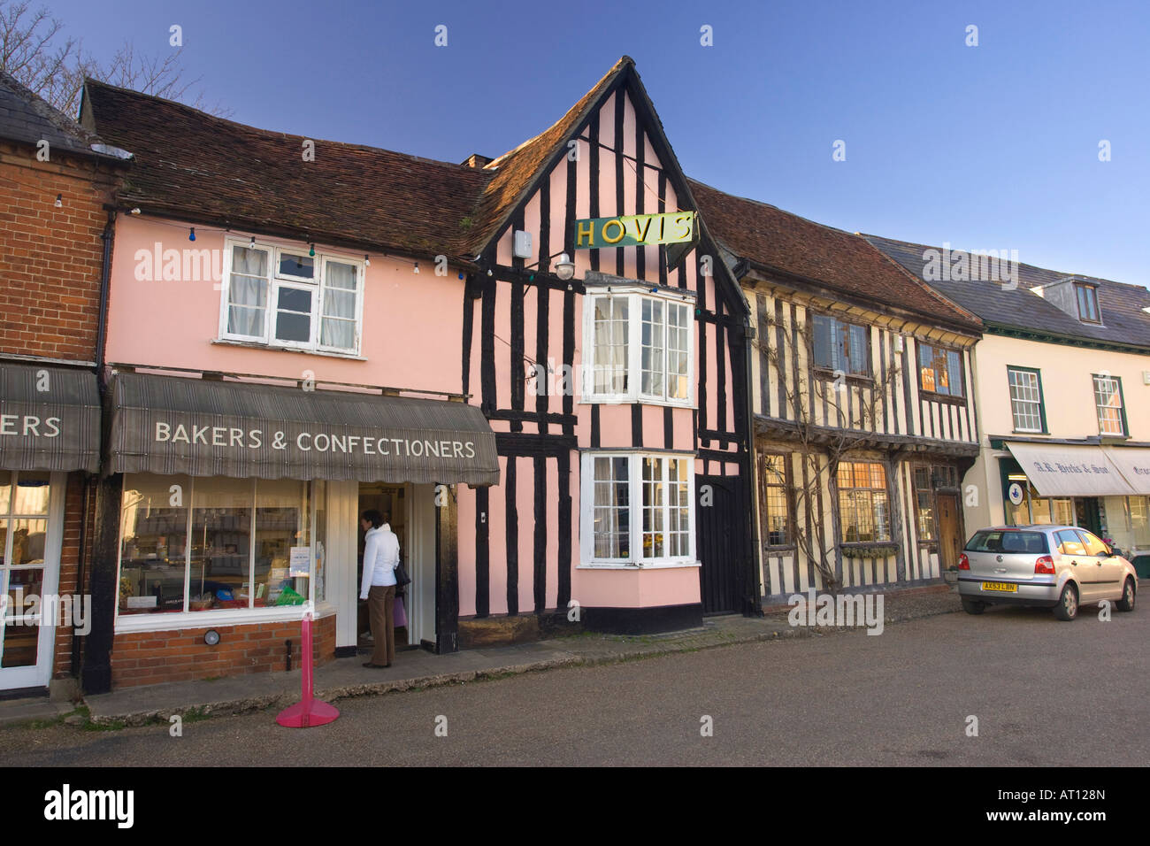 Sur le marché de long Melford, Suffolk, UK, 2008 Banque D'Images