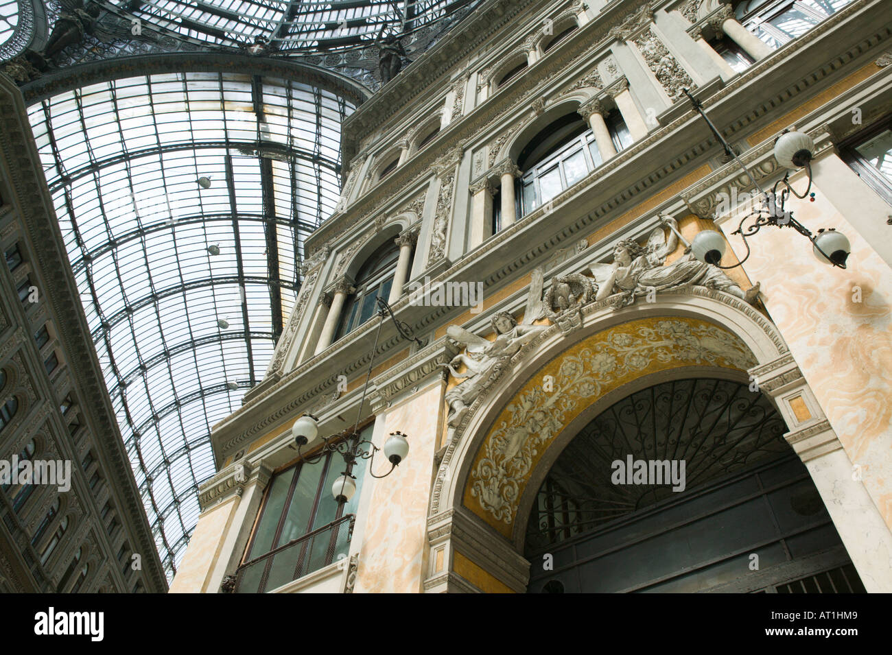 L'Europe, Italie, Campanie, Naples : Galleria Umberto 1 / Interior Banque D'Images