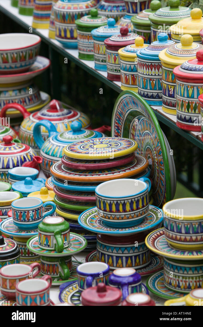 L'Europe, Italie, Campanie Côte Amalfitaine (POSITANO) : souvenirs en céramique Banque D'Images