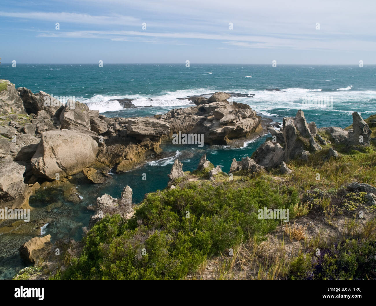 Vue sur la Réserve Naturelle de Robberg Province de Western Cape