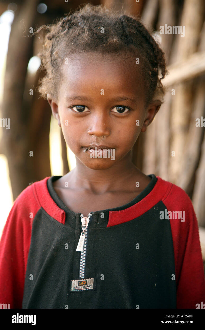 construction de visage de fille, création d'enfant africain