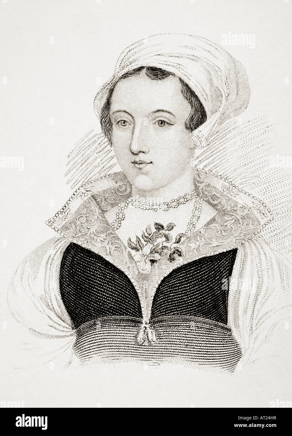 Lady Jane Gray alias Lady Jane Dudley, 1537 - 1554. Reine titulaire d'Angleterre pour neuf jours en 1553. Exécuté par Mary Tudor. Banque D'Images