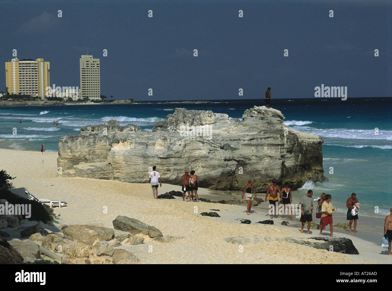 Cancun Beach hôtels Banque D'Images