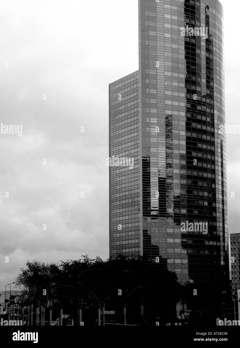 L'architecture moderne autour du quartier d'affaires de France Banque D'Images