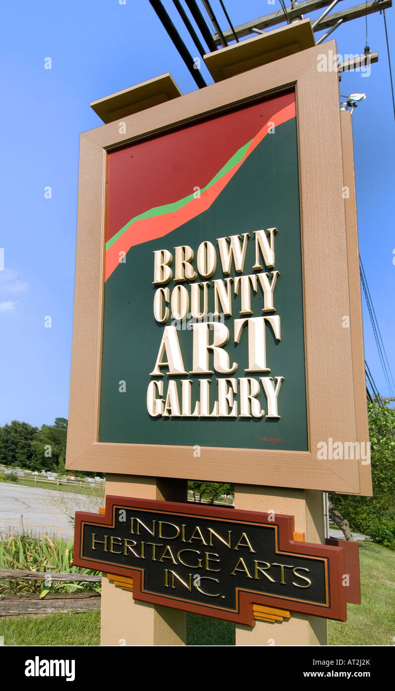 Brown Comté Art Gallery, à la colonie d'art ville de Nashville Indiana Banque D'Images