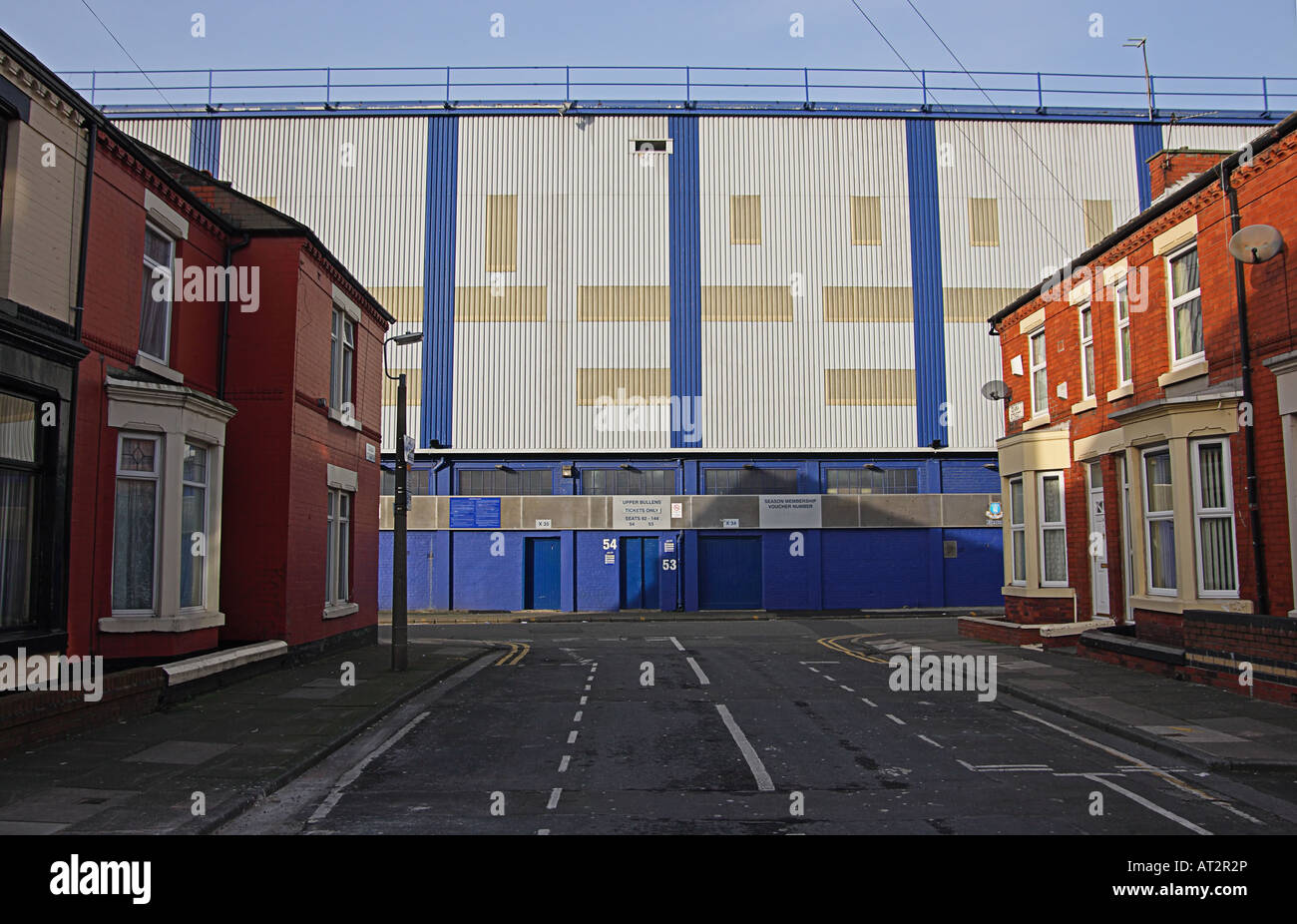 Goodison Park, la maison de l'Everton Football Club Banque D'Images