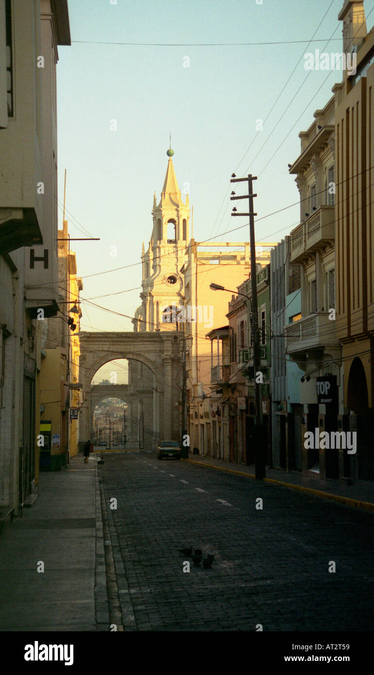 Scène de rue, Arequipa, Pérou Banque D'Images