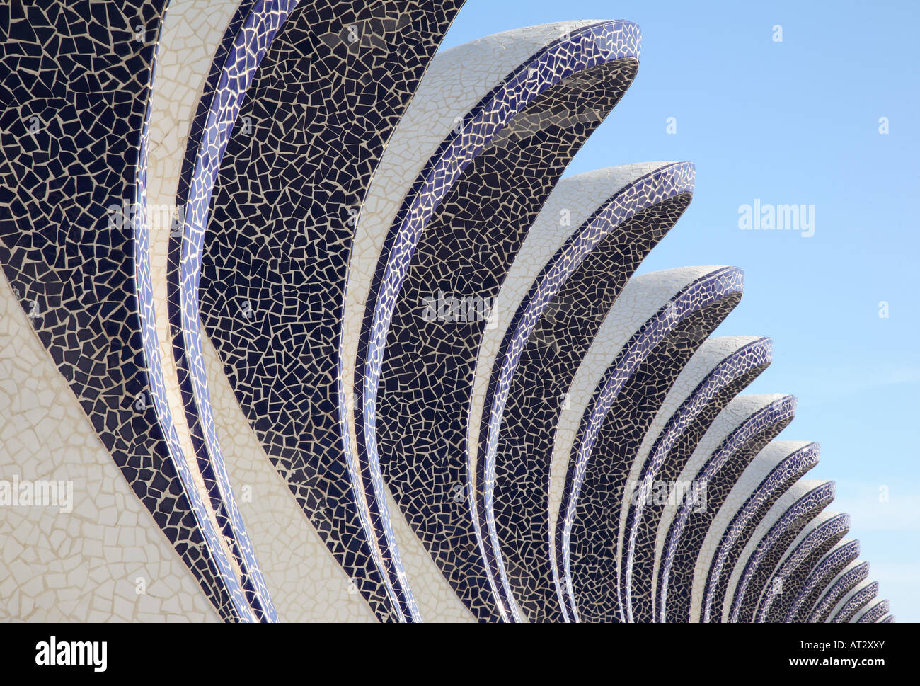 La Ville d'Arts et Sciences par Calatrava, Valencia, Espagne Banque D'Images