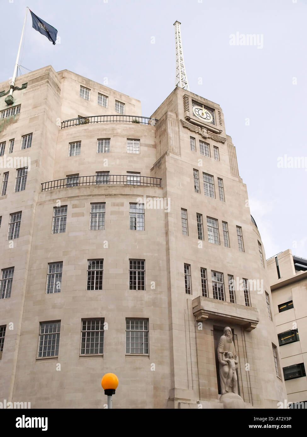 BBC Broadcasting House Portland Place Londres Banque D'Images