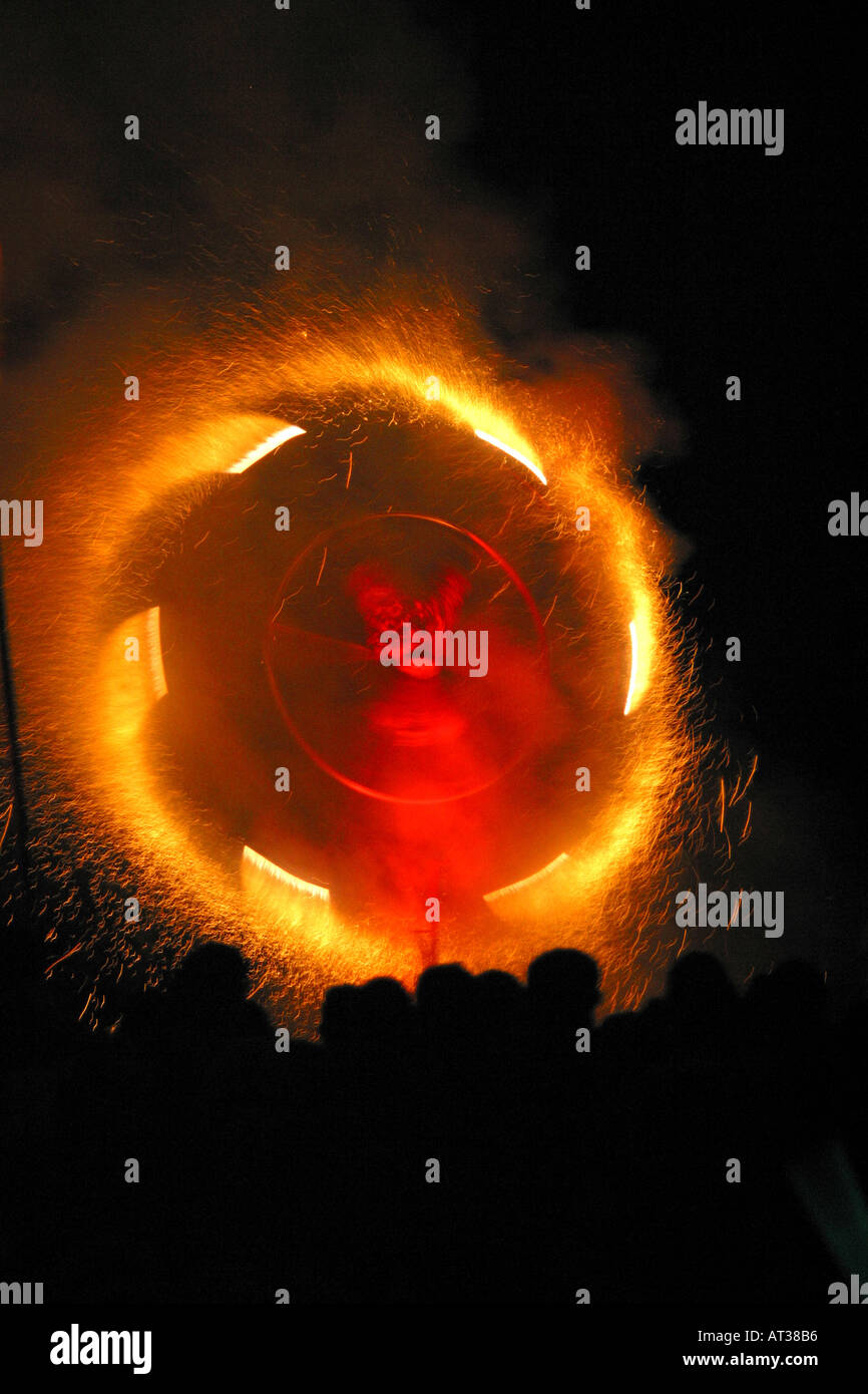 La nuit de la roue de falkirk Banque de photographies et d’images à ...