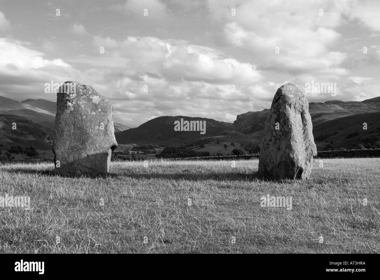 Cercle de pierres de Castlerigg situé près de Keswick dans le Lake District Banque D'Images