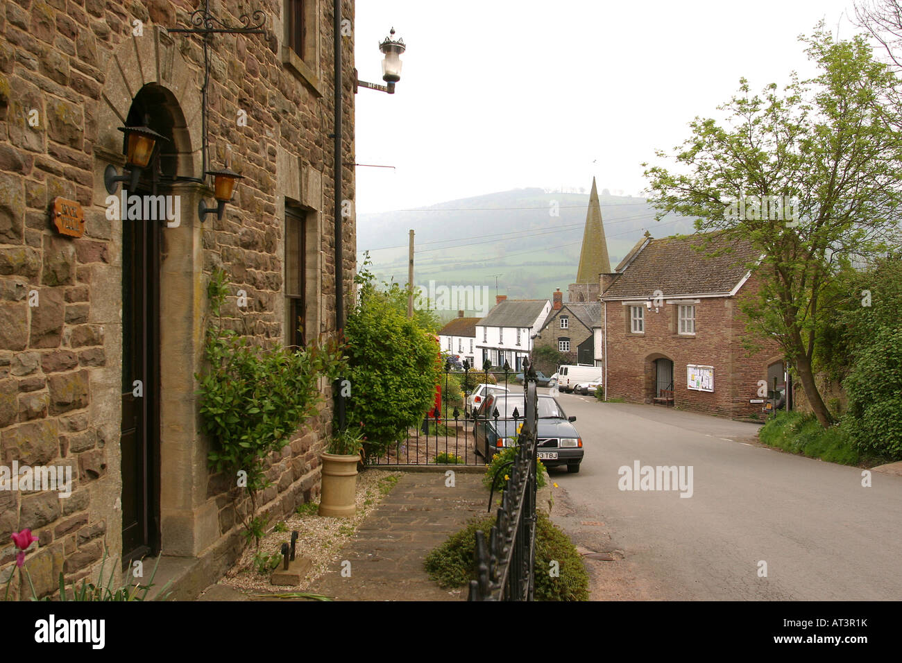UK Herefordshire Grosmont village et hôtel de ville Banque D'Images