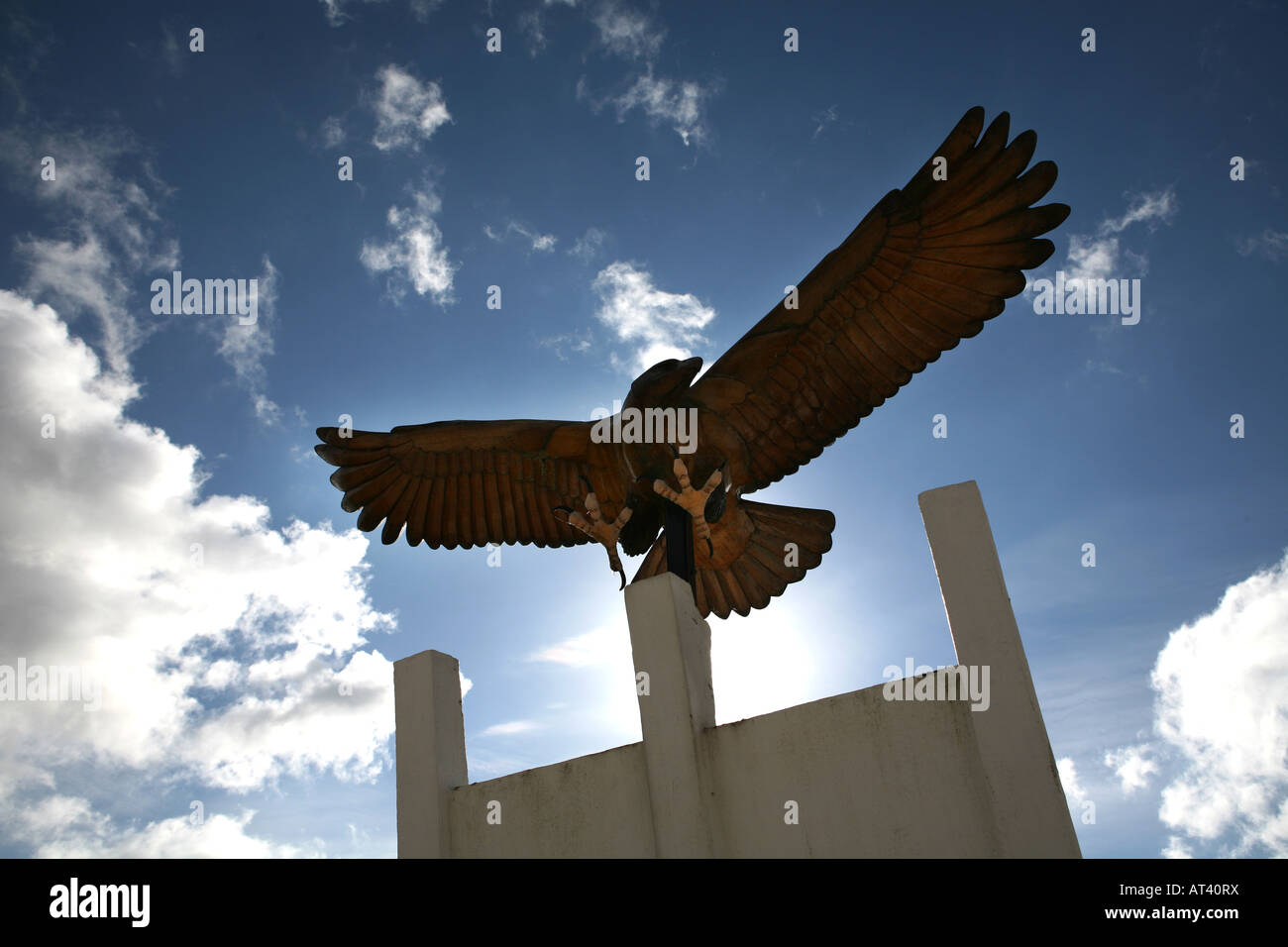 Le Spread Eagle à l'entrée du National Memorial Arboretum à Alrewas dans Staffordshire Banque D'Images