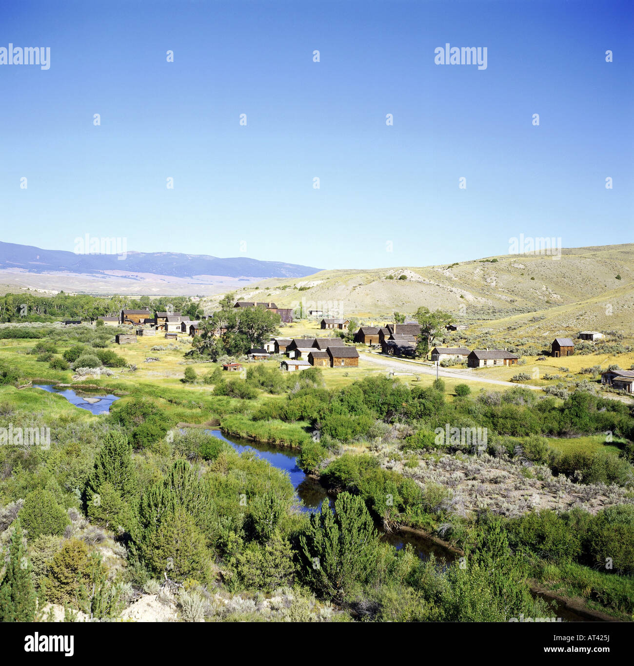 Géographie / voyages, USA, Montana, Nevada City, ville fantôme, Villefantôme, déserté la ville, Banque D'Images